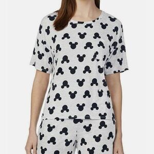 Disney short pajama set Black Mickey Design SZ:XL